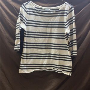 Creme and Grey striped sweater